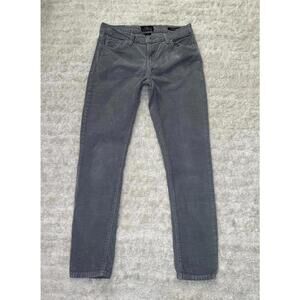 Lucky Brand classic elevated casual grey Brooke Skinny corduroy pants Size 6/29